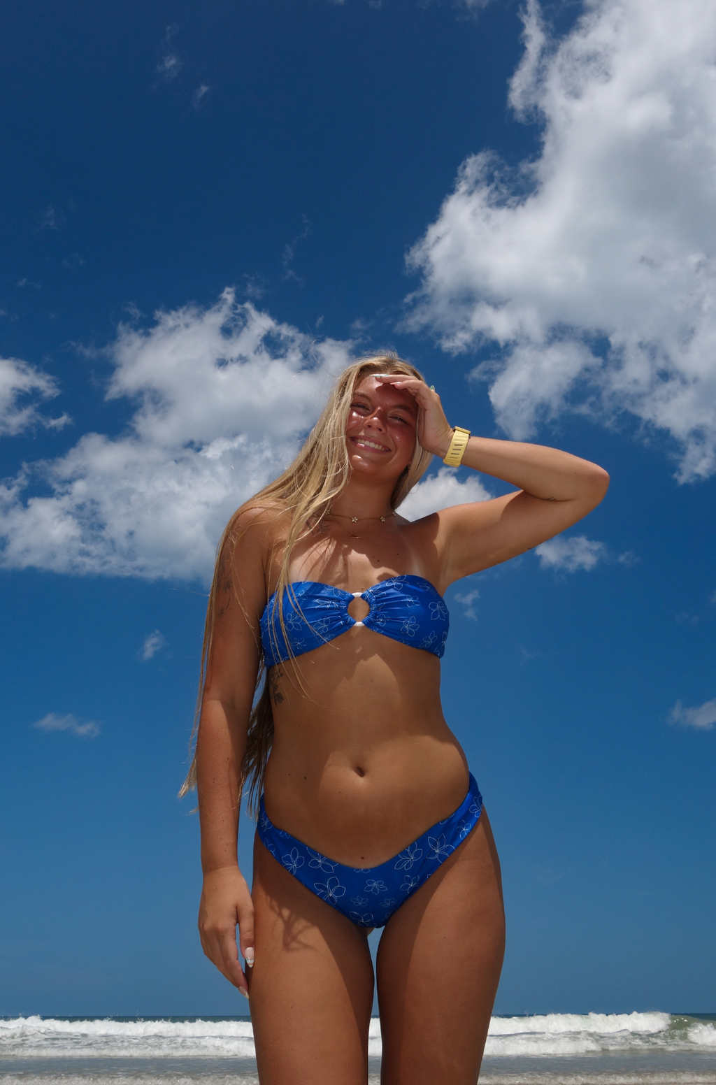 Pacific Plumeria Bandeau Set